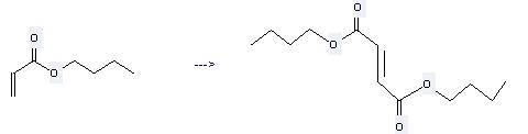2-Butenedioic acid(2E)-, 1,4-dibutyl ester can be prepared by acrylic acid butyl ester by heating